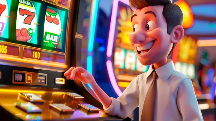 man in casino